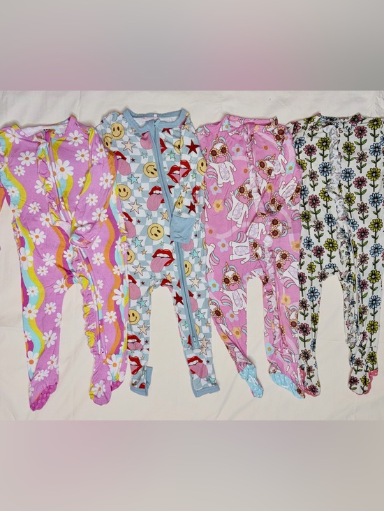 Posh Peanut Other - Posh Peanut, Bums&Roses One-Piece Pajama/Rompers Sz 6-9M